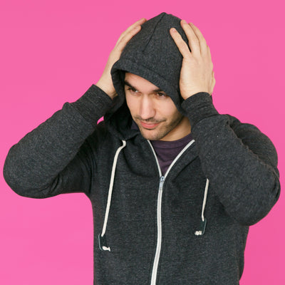 Men's Hoodies - The Sidekick // Eco Fleece Zip Zup Hoodie