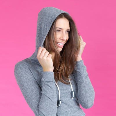 Women's Hoodies - The Kickboxer // Eco Jersey Pullover Hoodie