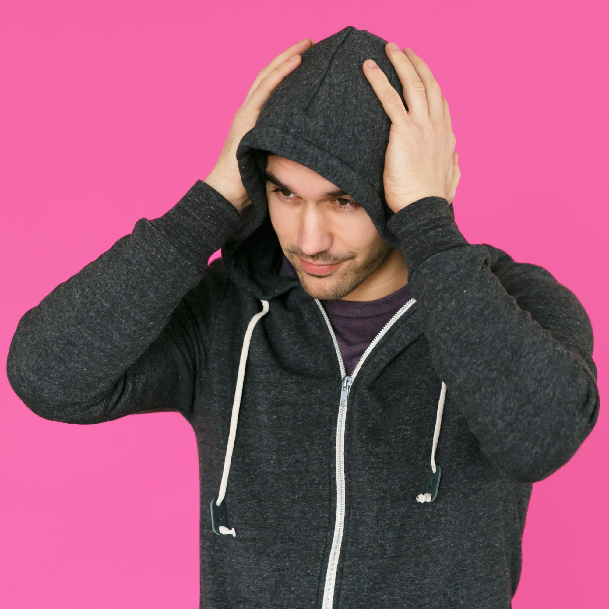 Men's Hoodies - The Sidekick // Eco Fleece Zip Zup Hoodie